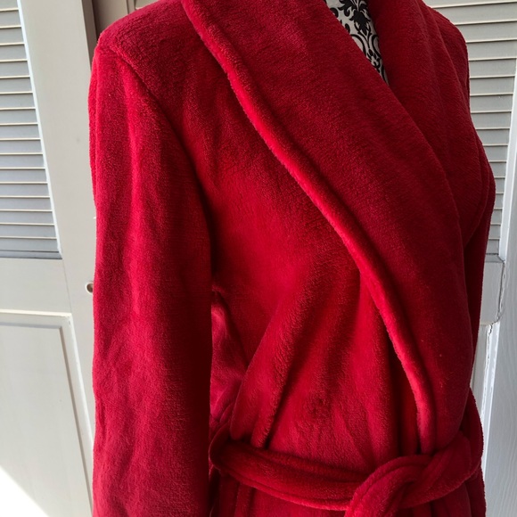 NWOT Calvin Klein Red Belted Robe Size XS/S - Picture 7 of 11